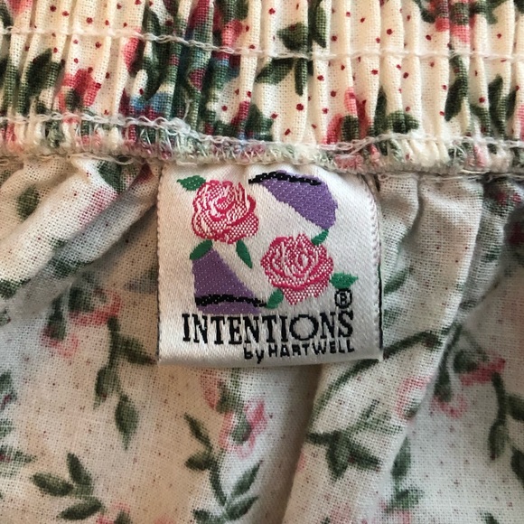 VINTAGE Intentions By Hartwell Floral Skirt Sz L - Picture 4 of 5